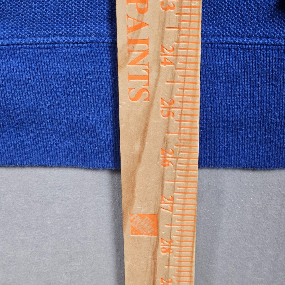 Polo Ralph Lauren Sweatshirt Mens Large Blue 1/4 Zip Pockets Cotton Pullover - Picture 9 of 12